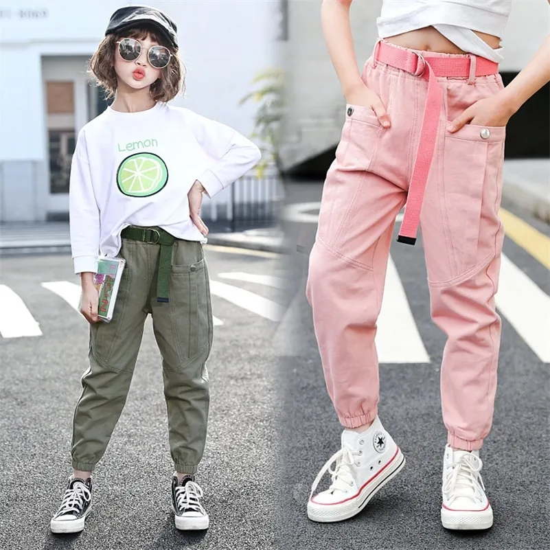 Girls Cargo Pants - Black