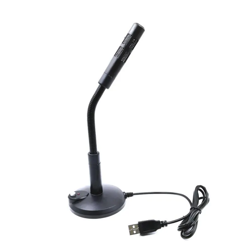 Flexible Desktop USB Microphone with PC Laptop Mac PS4 Microphones Gooseneck Design Compatible USB Rechargeable Meeting online study use