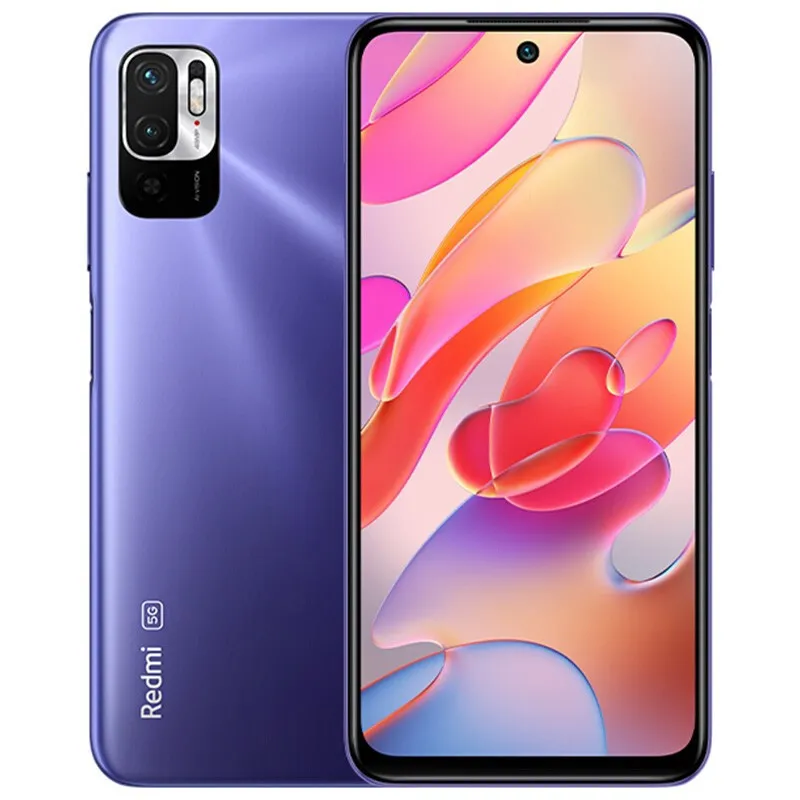 오리지널 Xiaomi Redmi Note 10 5G 휴대 전화 6GB RAM 128GB ROM KIRIN 700 OCTA CORE Android 6.5 "전체 화면 48.0MP AI NFC 5000MAH FACE ID 지문 스마트 휴대 전화.