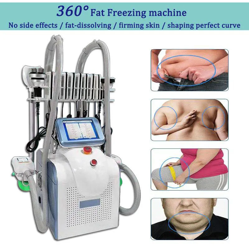 Cryolipolysize Breaking Slim Machine 3D Cryo Cryo Ручки для похудения Жиры Cryolipolyse 360 ​​градусов