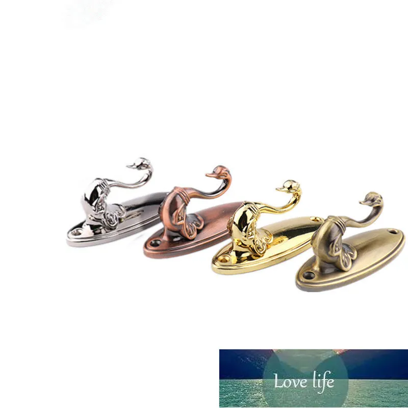 1Pair Swan Mönstrade Gardiner Krokar Zinc Alloy Wall Hangers Bracket Kläder Pothook Heminredning Hårdvara Tillbehör 4 Färg Fabrikspris Expert Design