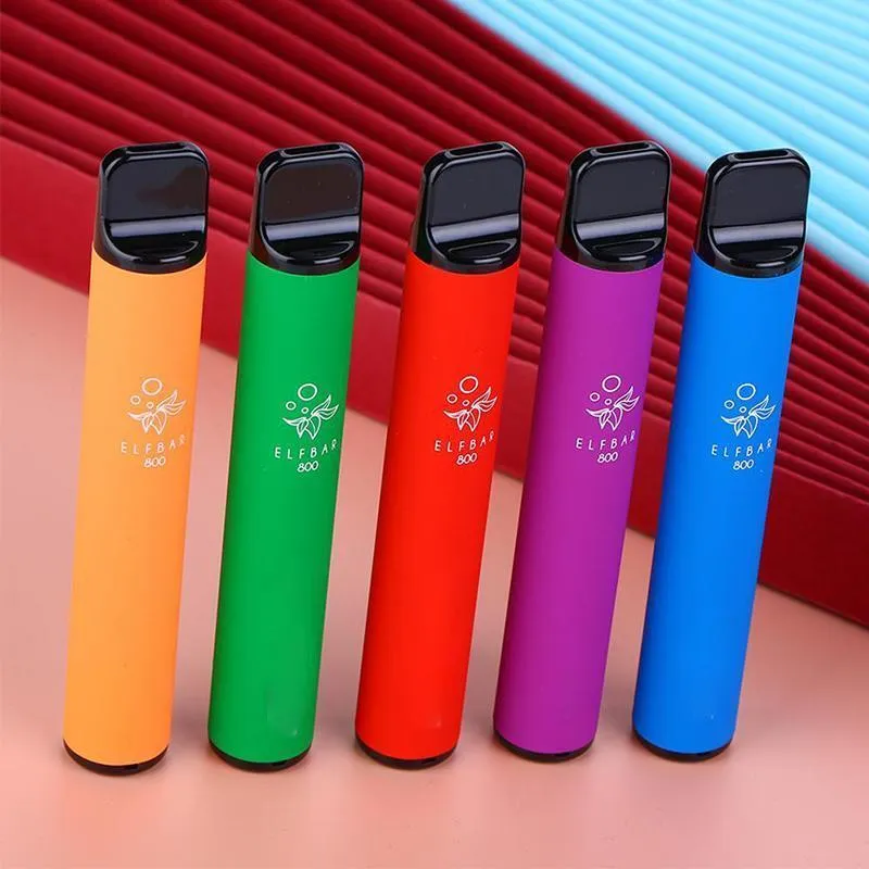 Elf Bar 800 Disposable Vape Cigarettes 800Puffs 550mAh Battey 3.2ml