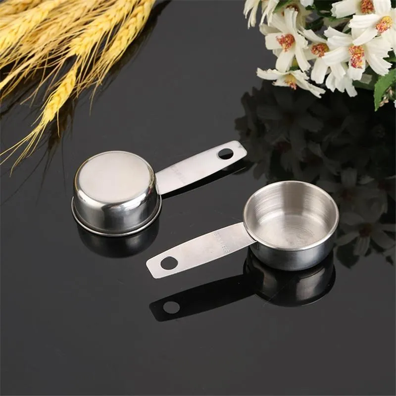 30ml 304 cuillère à mesurer en acier inoxydable cuisine outils de cuisson grains de café tasse à mesurer RRA11585