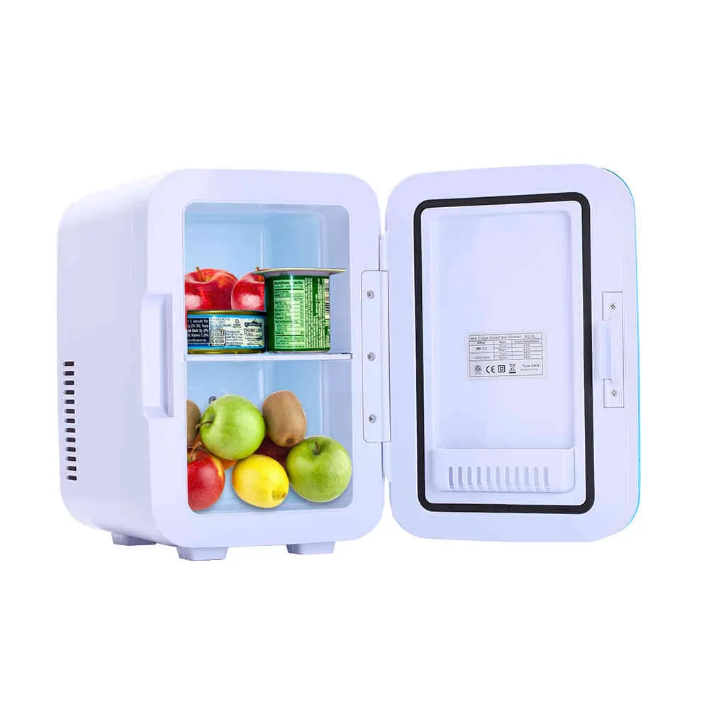 6L auto geladeira carro casa mini frigorífico 12v 120v Congelador portátil ao ar livre alimentos pinic mais refrigerador aquecedor para escritório