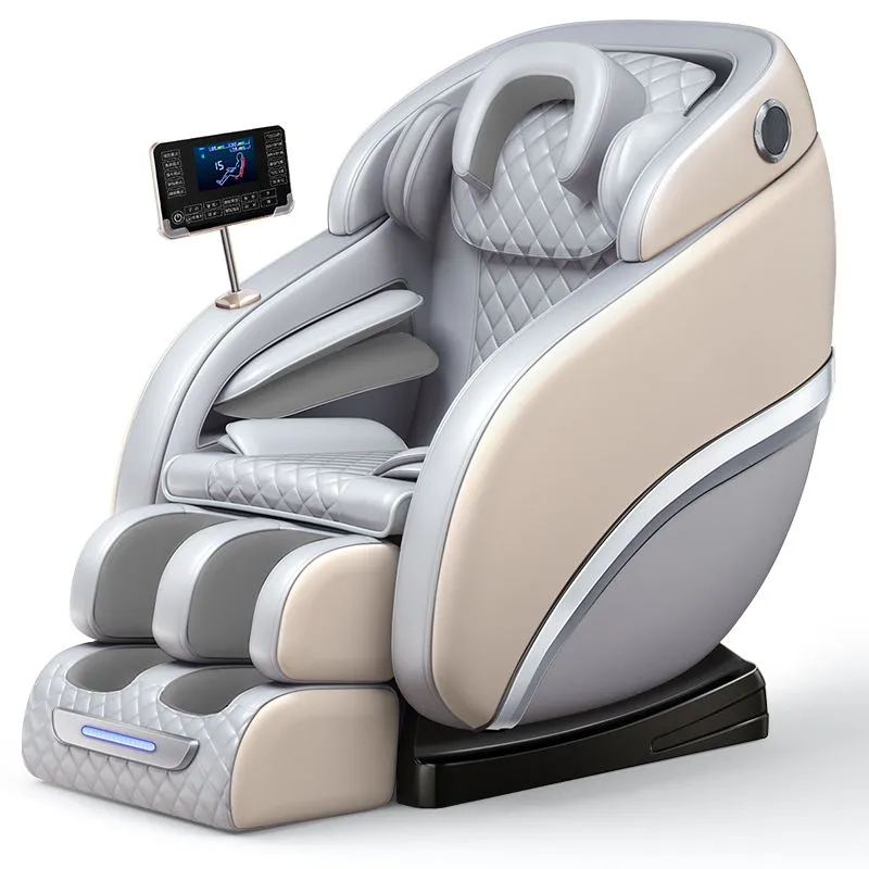 6687N Latest Leather Touch Screen Technology Zero Gravity Cover Shiatsu Foot Massager Full Body Massage Chair