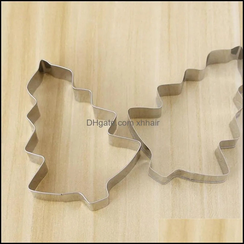 Tree Shaped Aluminium Mold Biscuit Tools Cookie Cake Jelly Pastry Baking Cutter Mould Tool For Kitchen Moulds