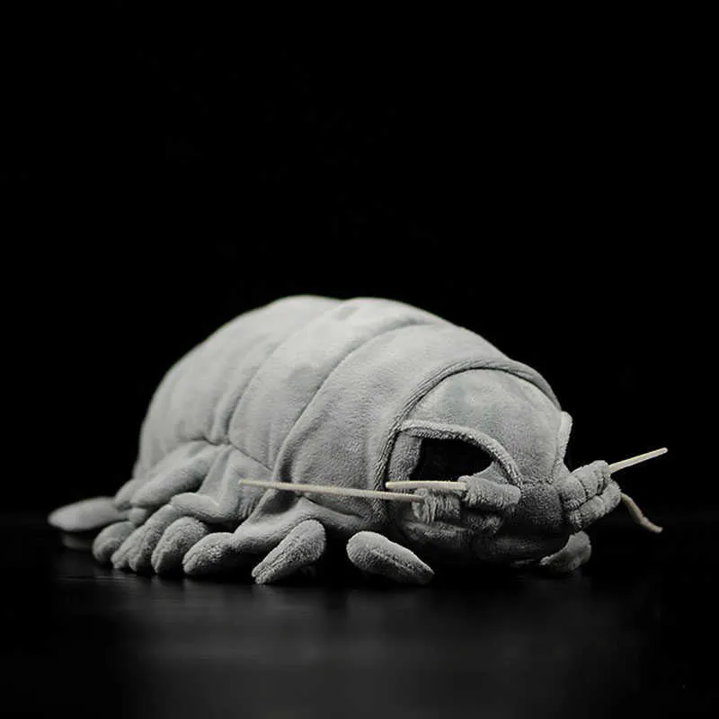 Sea Creature Géant Isopod Réaliste Animal En Peluche Jouet Doux Bathynomus Giganteus Crustacés En Peluche Jouet 30 Cm De Long Q0727