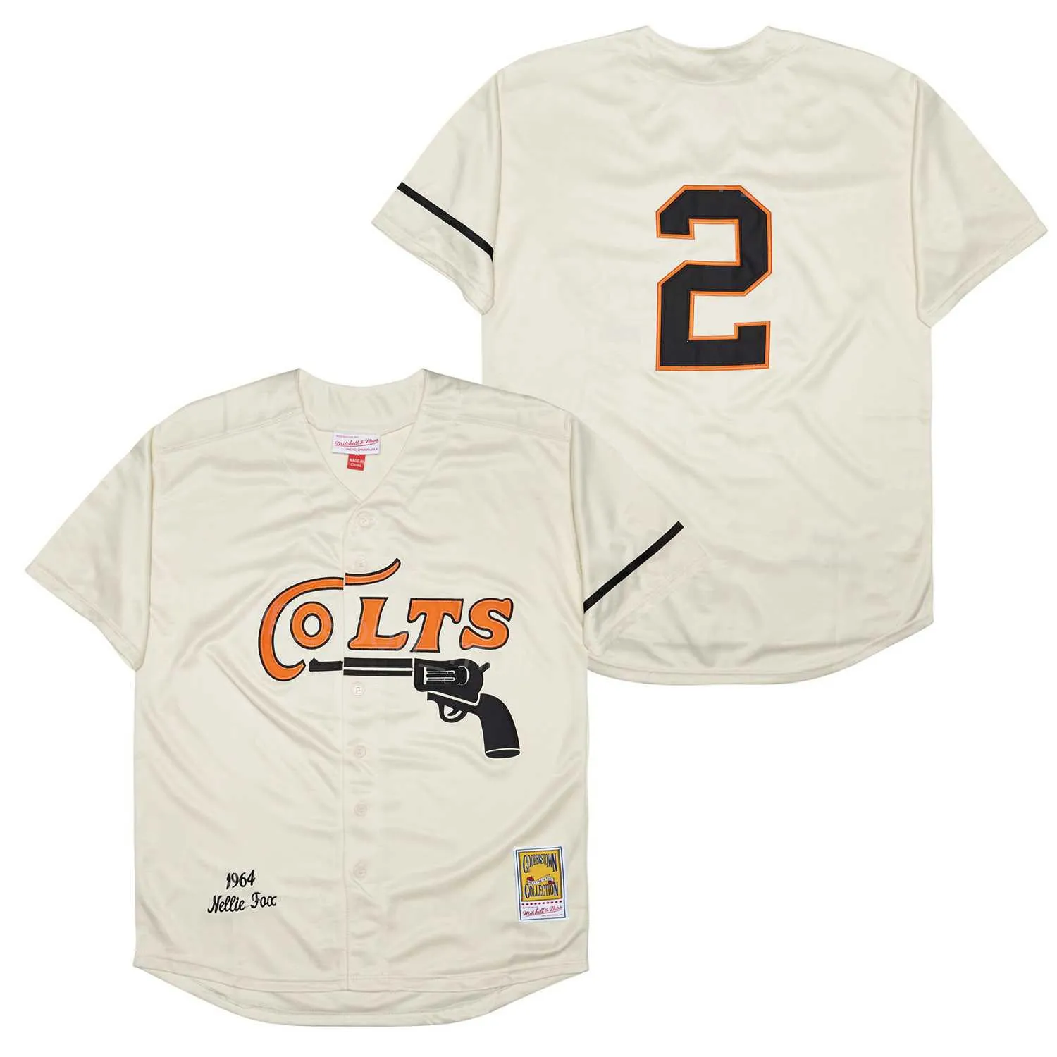 Retro 1964 Vintage Baseball 24 Jimmy Wynn Jersey 35 Joe Morgan 2 Nellie Fox Beige CREMA Color del equipo Cooperstown Cool Base Retire Todo cosido Para fanáticos del deporte Hombres Oferta