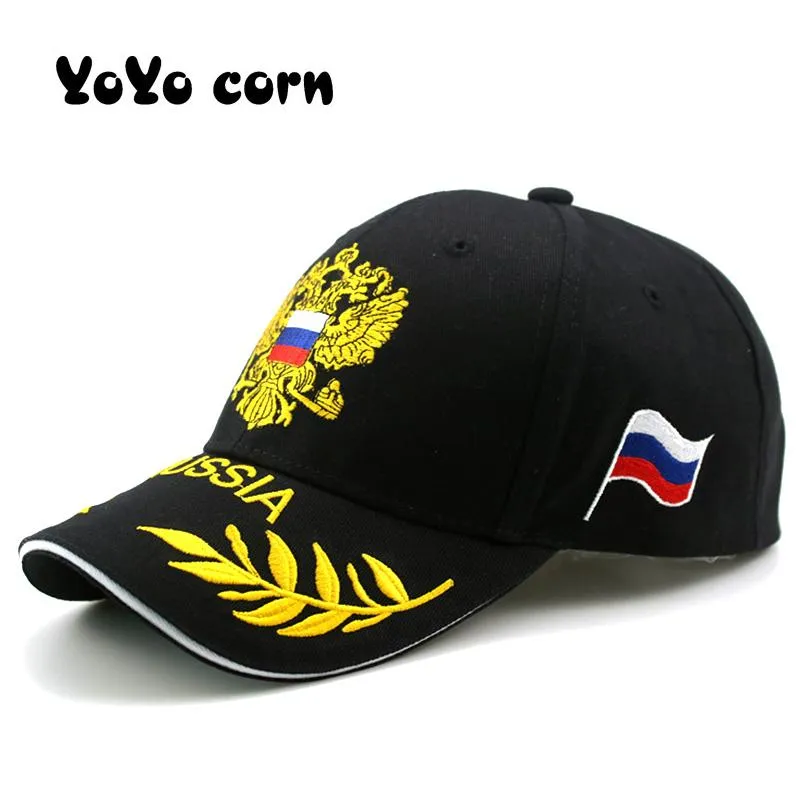 Ball Caps Ladies Fashion Russia вышитая бейсбольная шапка на открытом воздухе козырьковая шляпа мужчины женщины повседневные шляпы регулируемые хлопковые виды спорта