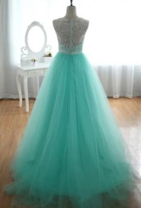 Turquoise Aqua Blue Tulle Ivory Lace Flower Girl Dress for Toddler Girls  with Satin Fabric and Ankle-Length Ball Gown Silhouette from Dhgate Flower  Girls' Dresses - price 61.46