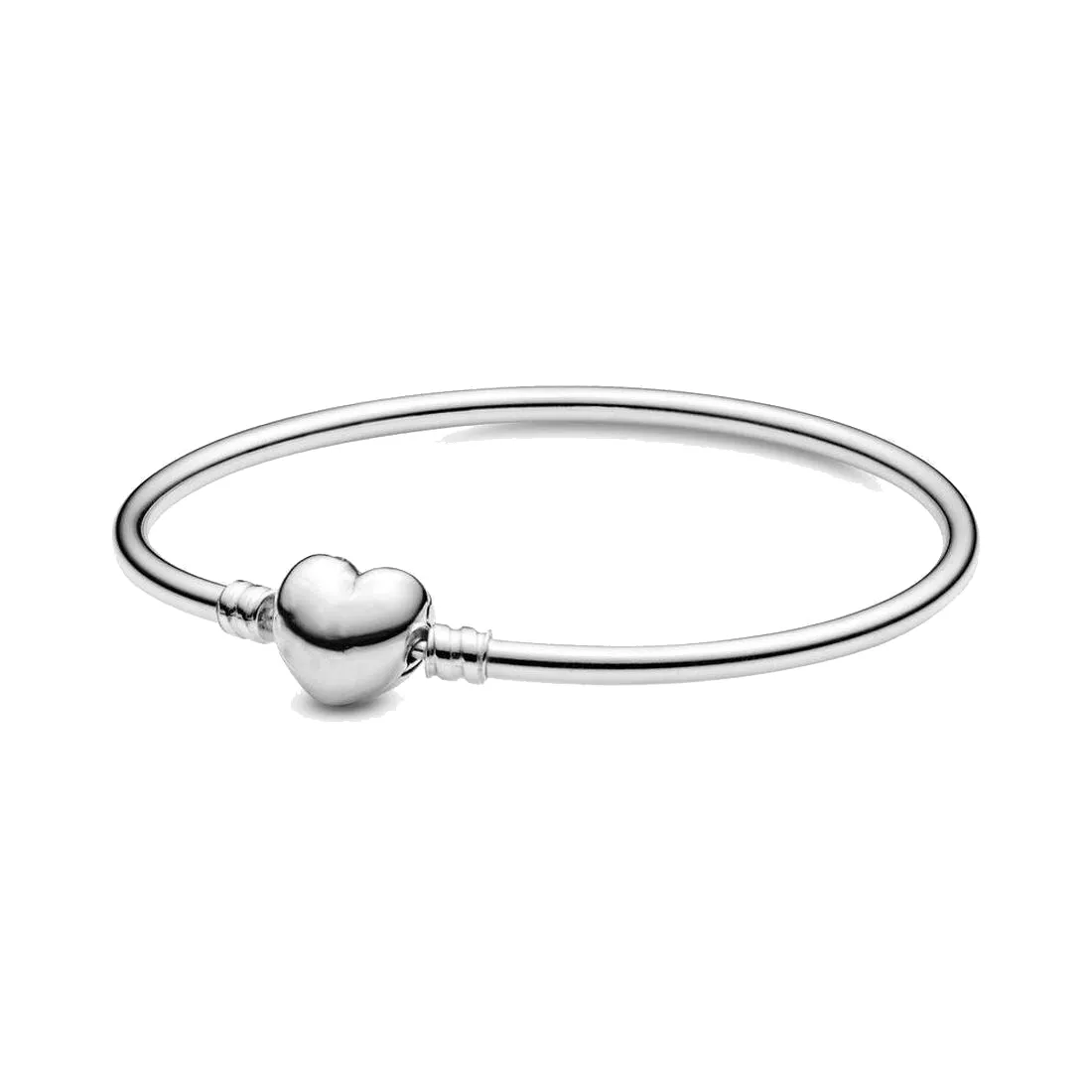 Feiner Schmuck, authentische Perle aus 925er-Sterlingsilber, passend für Pandora-Charm-Armbänder, Armreif mit Herzverschluss, Sicherheitskette, Anhänger, DIY-Perlen