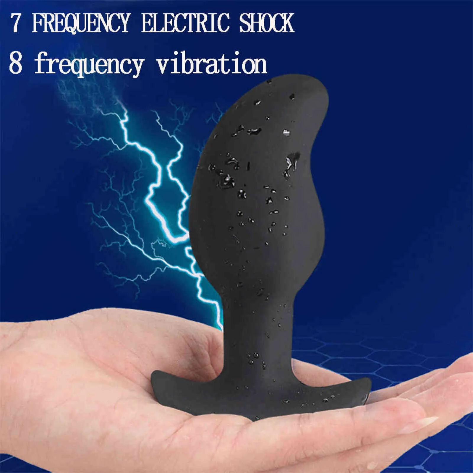 Electric Shock Dildo Vibrator For Men Anal Plug Wireless Remote Buttplug Vibrating Dildo Anus Dilator Intimate Goods Masturbator (4)