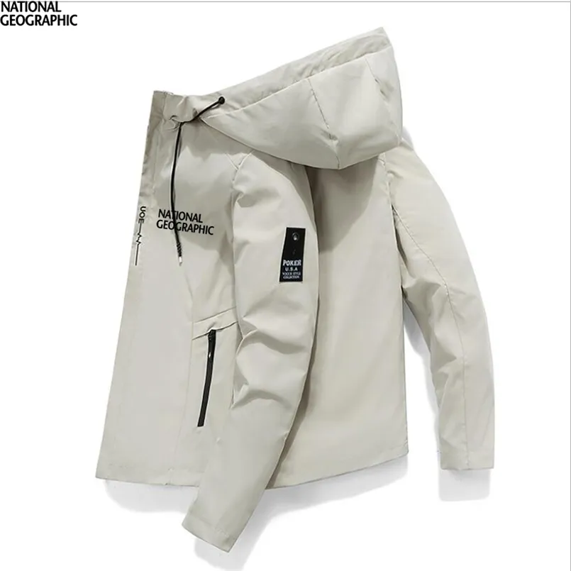 Spring Autumn MenS National Geographic Fishing Jacket Windbreaker Hoodie  Zipper Waterproof Clothes 211008 From Buyocean02, $22.19