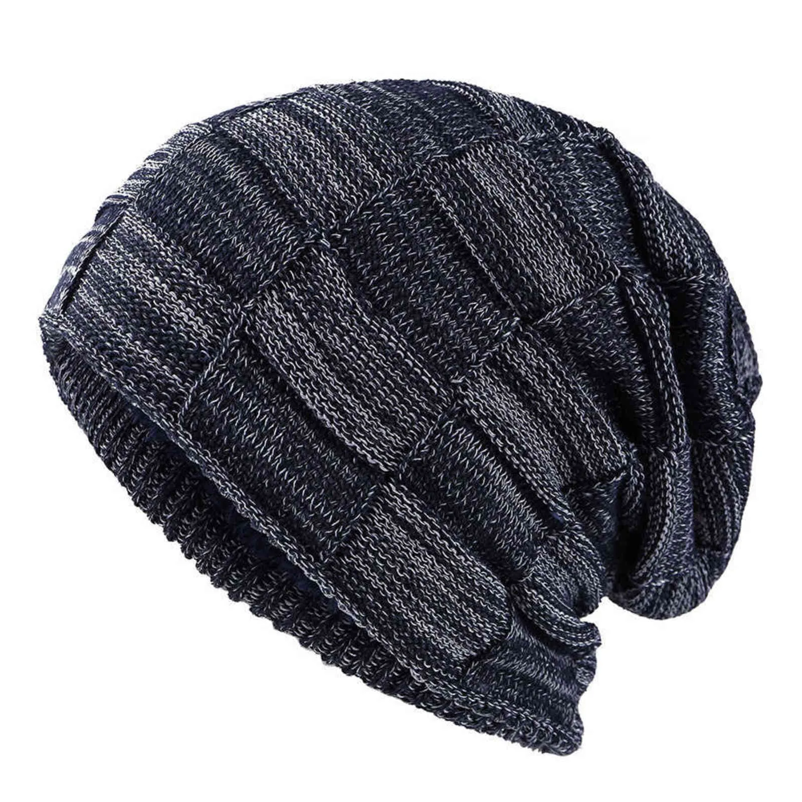 2019 Stylish Clui Goenies Dos Homens de Inverno Chapéu Grosso Quente Inverno Homens Chapéu Grosso Tampão Gorros Gorros Gorros Y21111