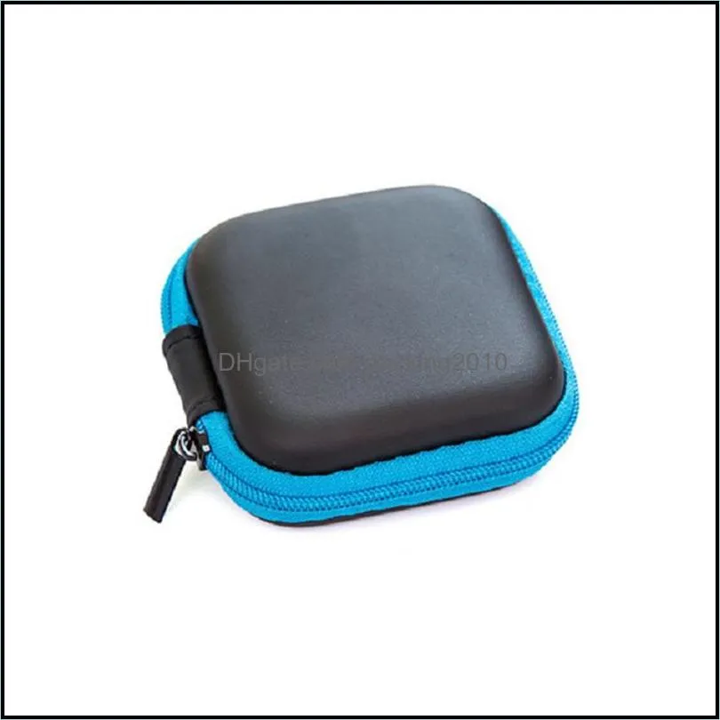 Storage Bags Earphone Holder Case Bag Mini Zipper Hard Headphone Portable Earphones USB Memory Card Box Organizer Cable