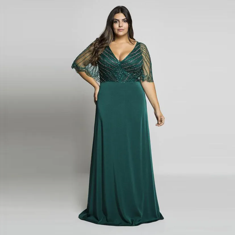 hunter green dress plus size Robin Tiered Maxi Dress in Hunter Green Large main image 1