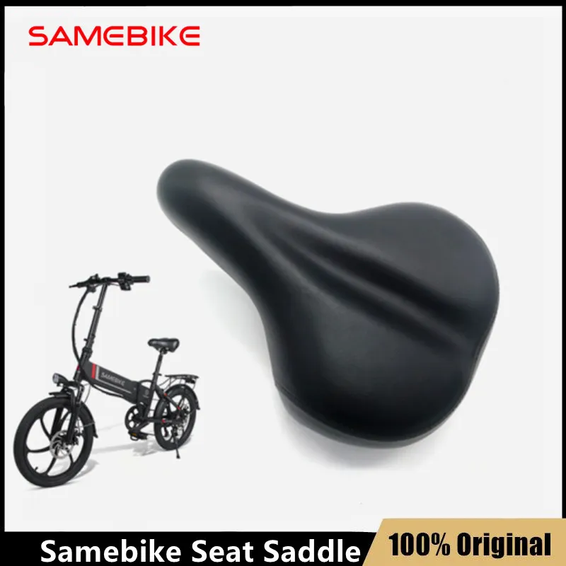 Selle de siège de vélo électrique d'origine pour Samebike 20LVXD30 vélo unisexe épaissir doux double ressort antichoc accessoires de coussin de siège