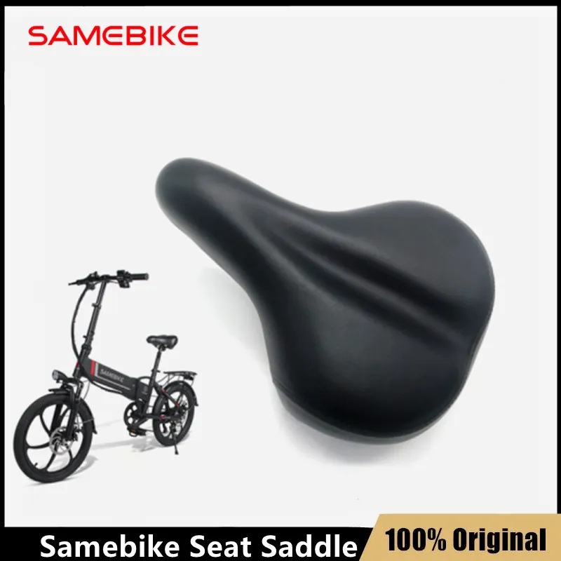 Samebike 20LVXD30 Unisex 자전거 두꺼운 소프트 듀얼 스프링 충격 방지 시트 쿠션 액세서리에 대한 오리지널 전기 자전거 안장