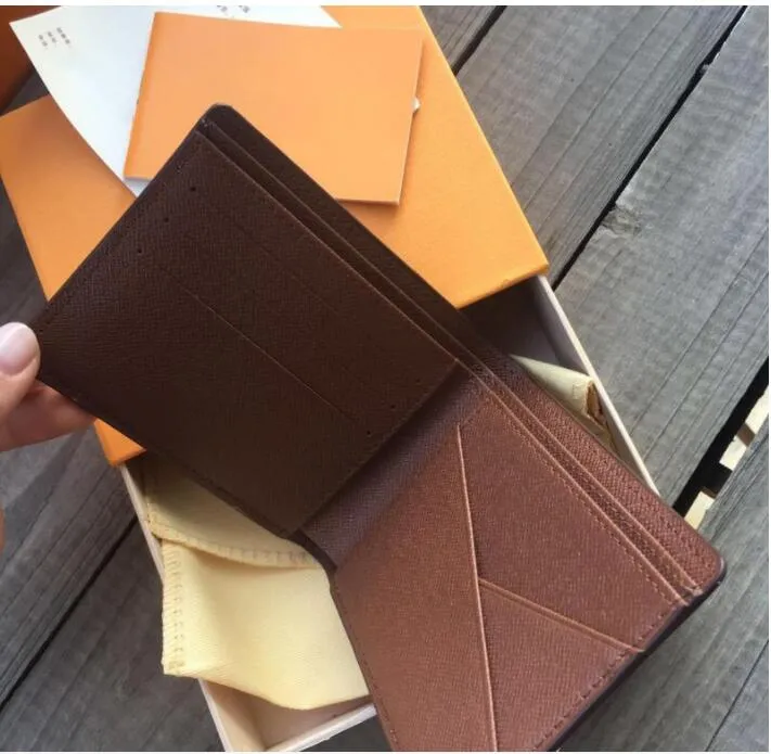 Men`s Wholesale Leather Wallet Multicolor Designer Short Wallet Card Holder Men`s Wallet Classic Pocket Victorine