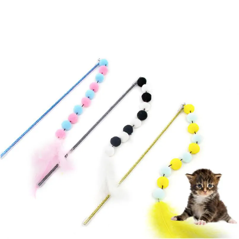 ペット猫のおもちゃからの羽毛杖家具の動物猫の娯楽のための面白い子猫のインタラクティブなおもちゃ