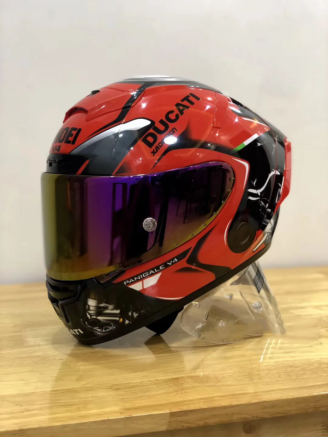 Full Face Shoei X14 Ducadtiii Motorcykelhj￤lm Anti-dimma Visor Man Riding Car Motocross Racing Motorbike Hj￤lm-Not-Oiginal-Helmet unisex