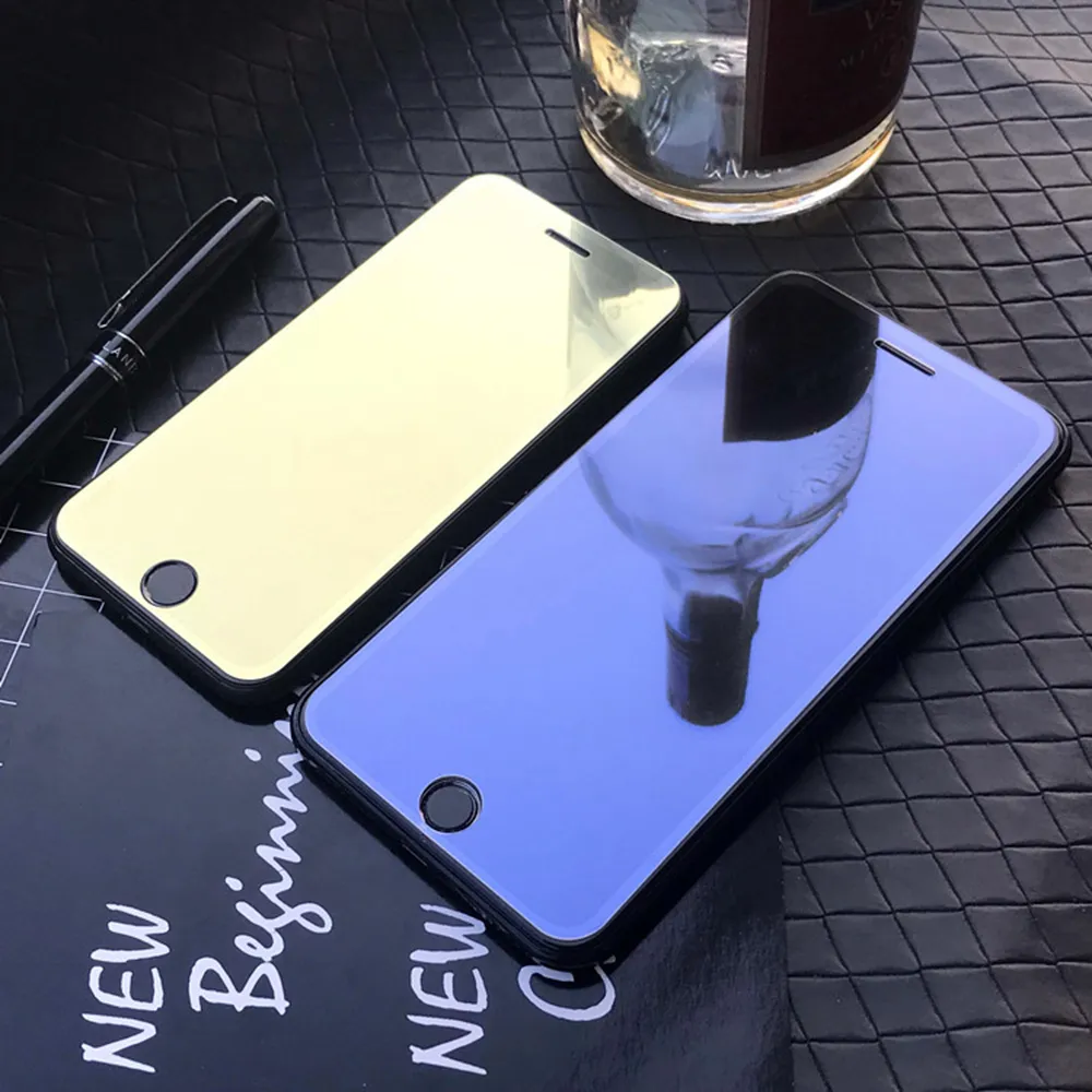 Cristal protector con efecto espejo para iPhone 8 y iPhone 7