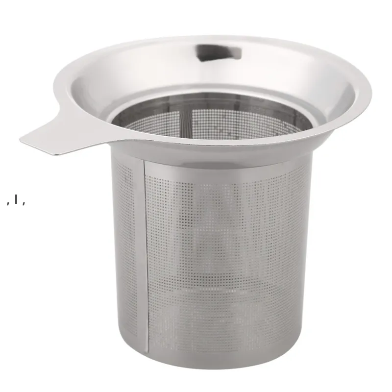 Mesh Tea Infuser Herbruikbare Thee Zeef Theepot Rvs Losse thee Blad Spice Filter Drinkwaren Keukenaccessoires RRE13345