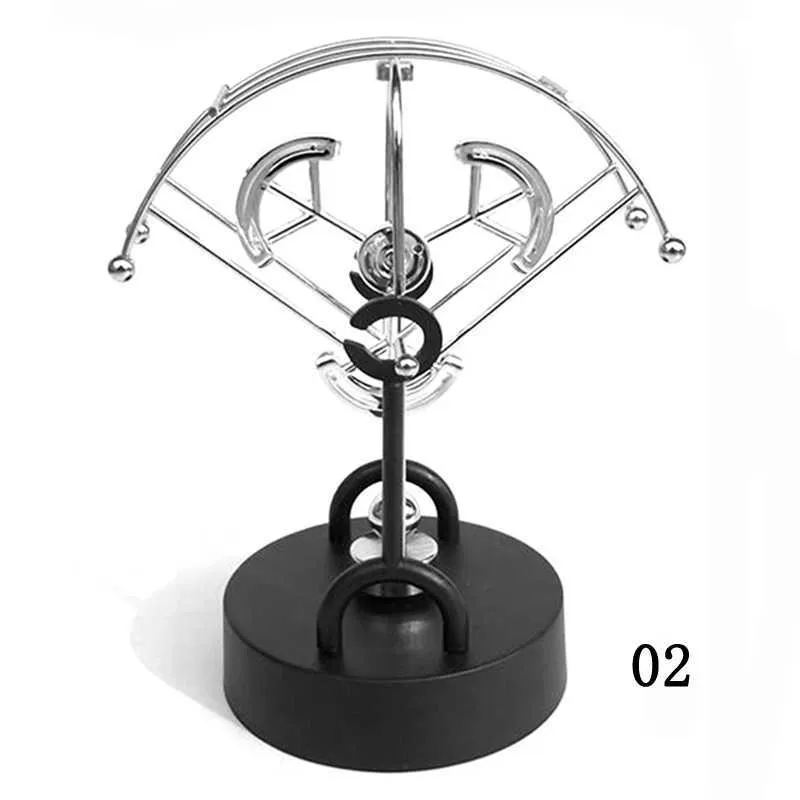 Newton PendulumPermanent Ball Figurine Miniatures Steel Balance Ball Home Decoration Child Physics Science Education Ornament (4)