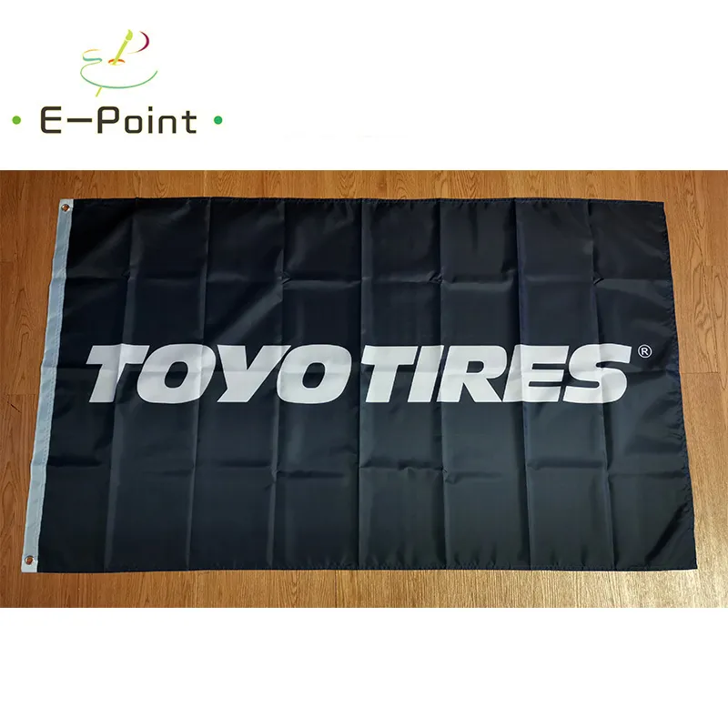 Japonia TOYO Opony Service Flag 3 * 5FT (90 cm * 150 cm) Poliester Flaga Transparent Dekoracja Latająca Dom Ogród Flaga świąteczne prezenty