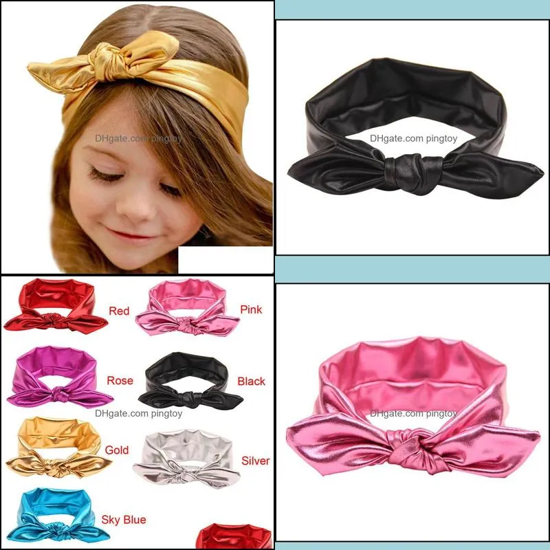 Fashion Rabbit Design Elasticity Wash Gold Baby Girl Headband Hair Accessory baby girl accessories set Headwear head band