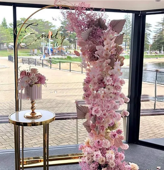 Kit Di Fiori Ad Arco Per Matrimonio Artificiale, 2 Pezzi Di