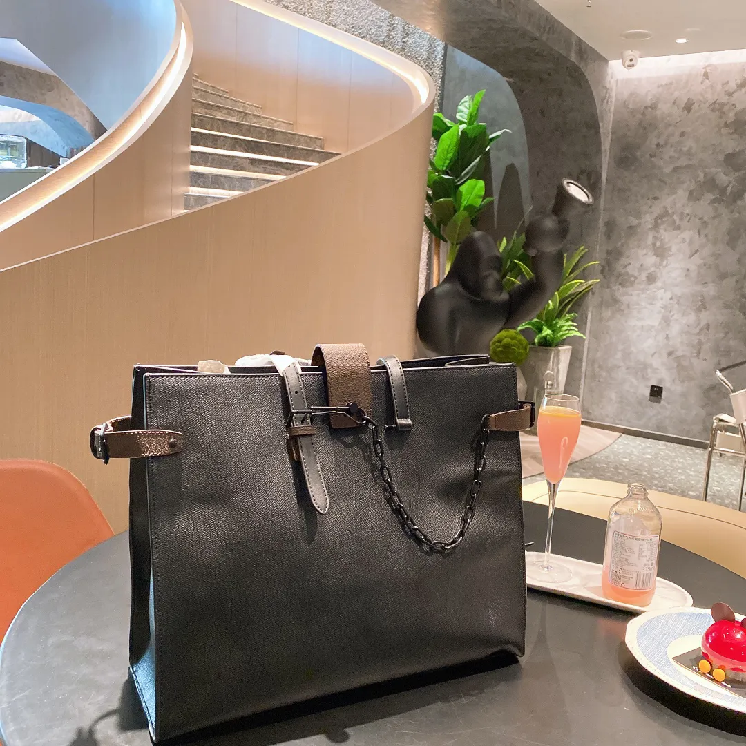 Men`s shopping bag designer handbag leisure fashion large capacity briefcase high quality women shoulder bags