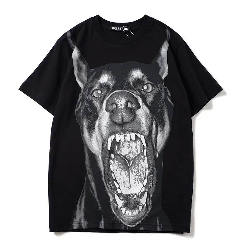 Uomini di lusso Novità Alta Doberman Pinscher Dog T-shirt T-shirt Hip Hop Skateboard Parkour Street T-shirt in cotone Tee Top C61 210629