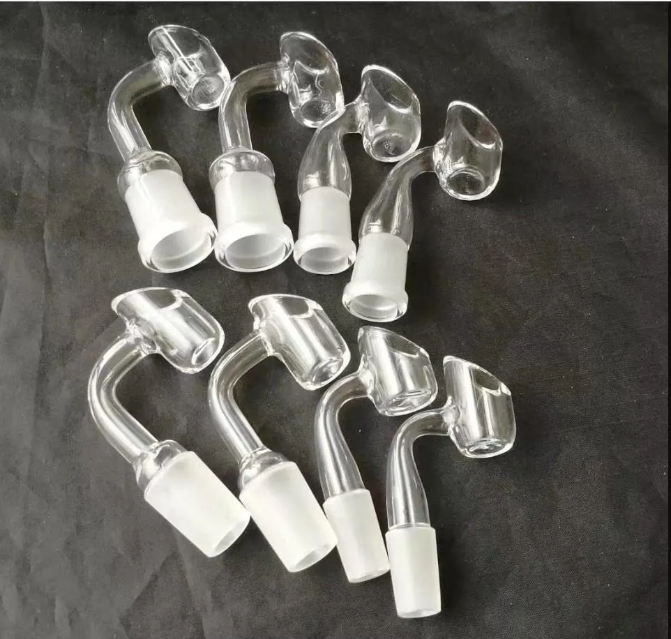 03Transparent atacado bongs, tubulação de água de vidro, queimador de óleo de vidro, adaptador, tigela, prego