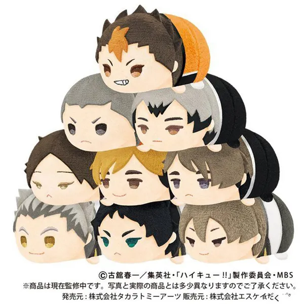 akaashi and bokuto plush