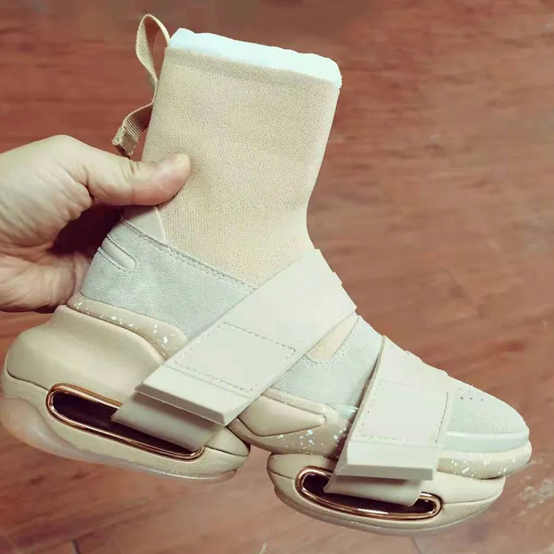 Kobiety i mężczyźni Winter High-Top Socks Fashion Casual Sports Buty Najnowszy kolor wielbłąda jest w sprzedaży! 35-46 damskie Paryż Designer Sneakers z pogrubionymi podeszwami