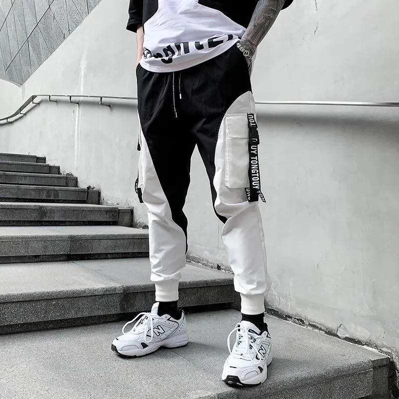 Jogger blanco on sale y negro