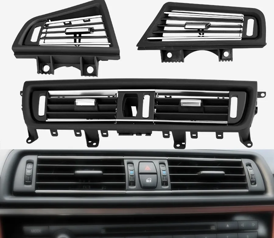 Centrum wymiany samochodu/lewy/prawy panel wentylacyjny wylotu powietrza osłona na maskownicę akcesoria części do BMW serii 5 F10 F18