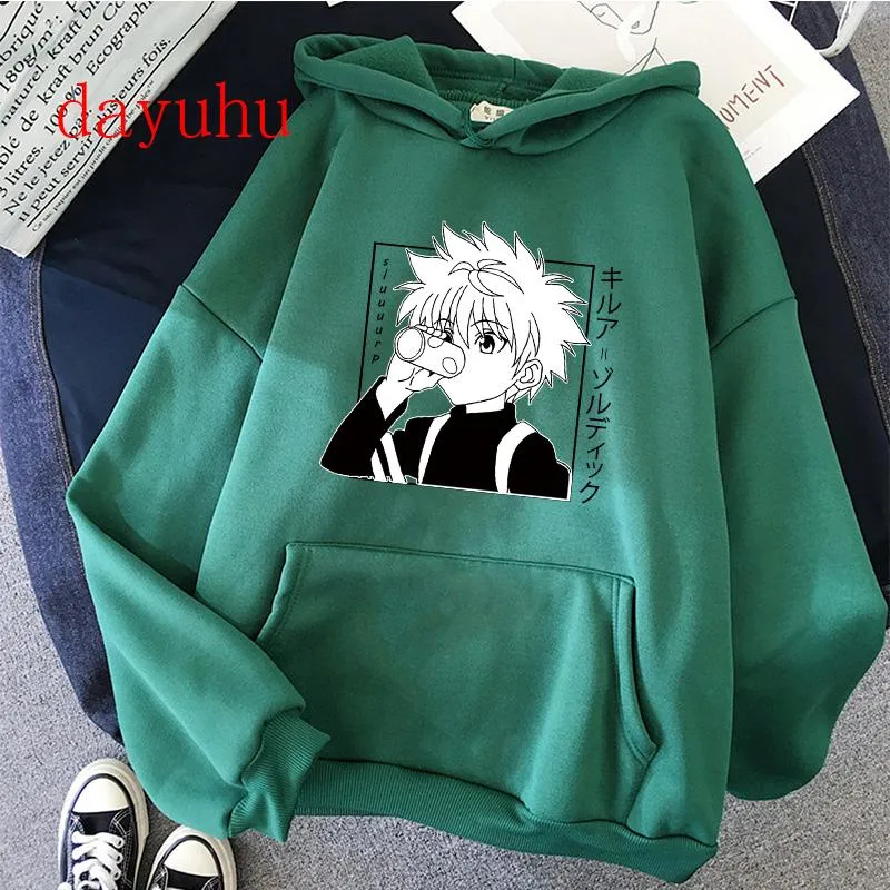 Sweats à capuche pour hommes Sweatshirts mignons hommes X hommes femmes pulls Killua Zoldyck Hisoka 90s Anime sweat à capuche Streetwear Manga