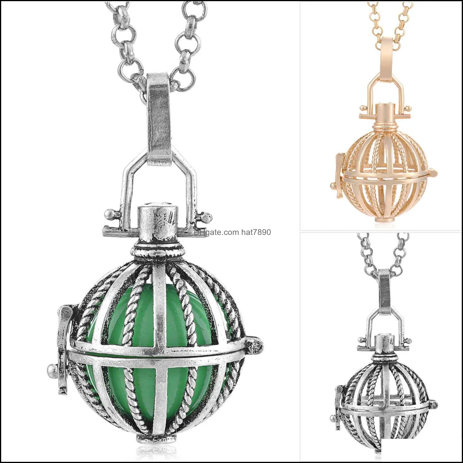 Brand Necklace Mexico Chime Music Angel Ball Caller Locket Vintage Pregnancy Aromatherapy  Oil Diffuser VA-232