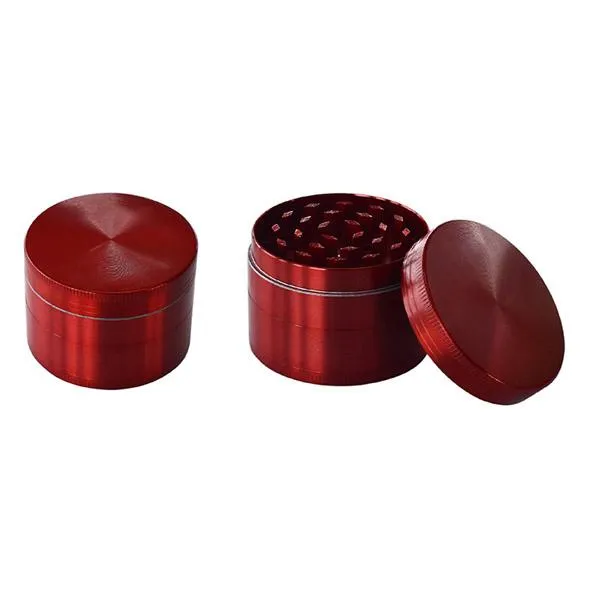 40mm Zinc Alloy Herb Grinder Smoking Accessories 4 Layer Tobacco Chopper Accept OEM Printing - Metal Vaporizer Tool 6 Colors DHL