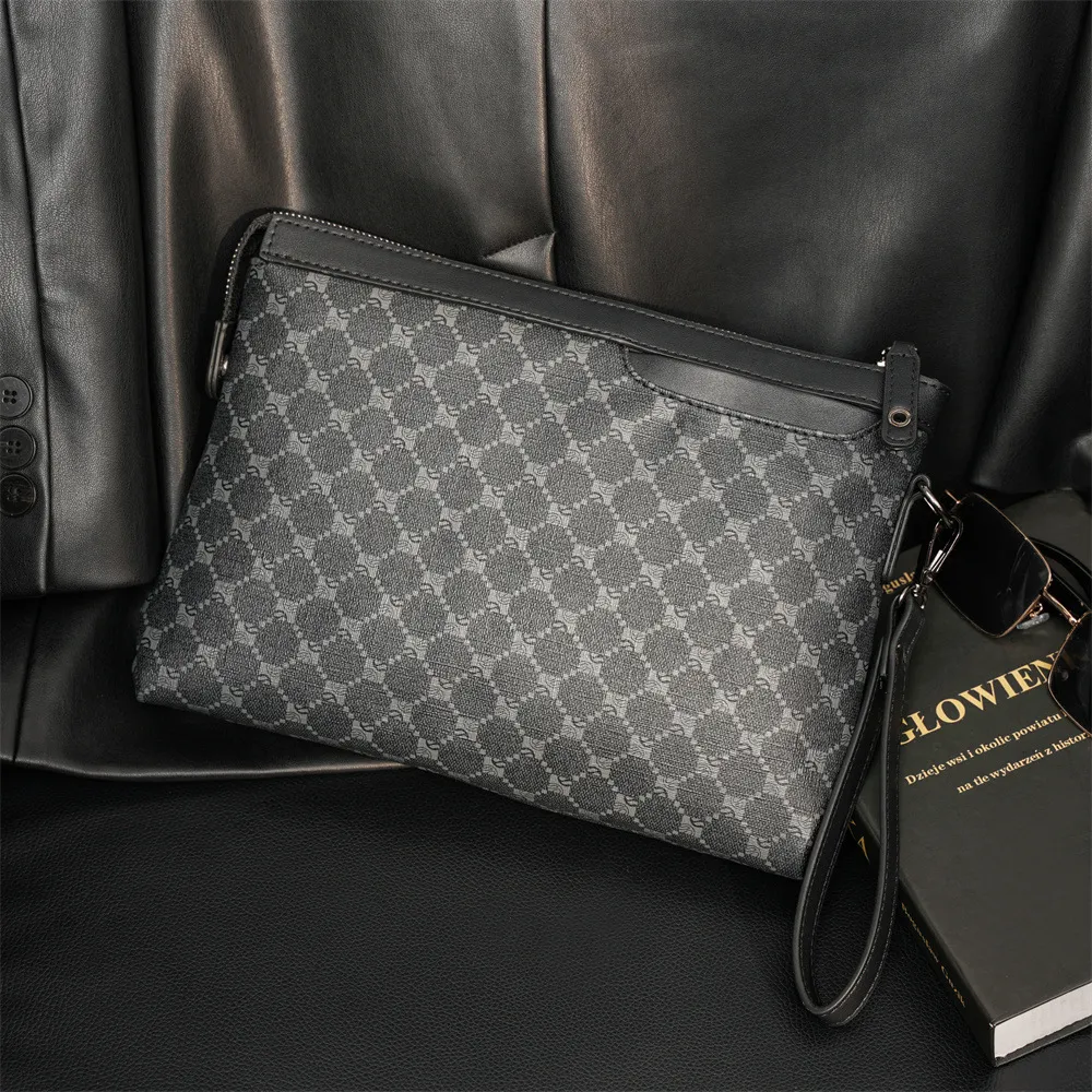 Cuero Genuino Bolso Clutch Hombre Bolsa De Lujo Para Hombres