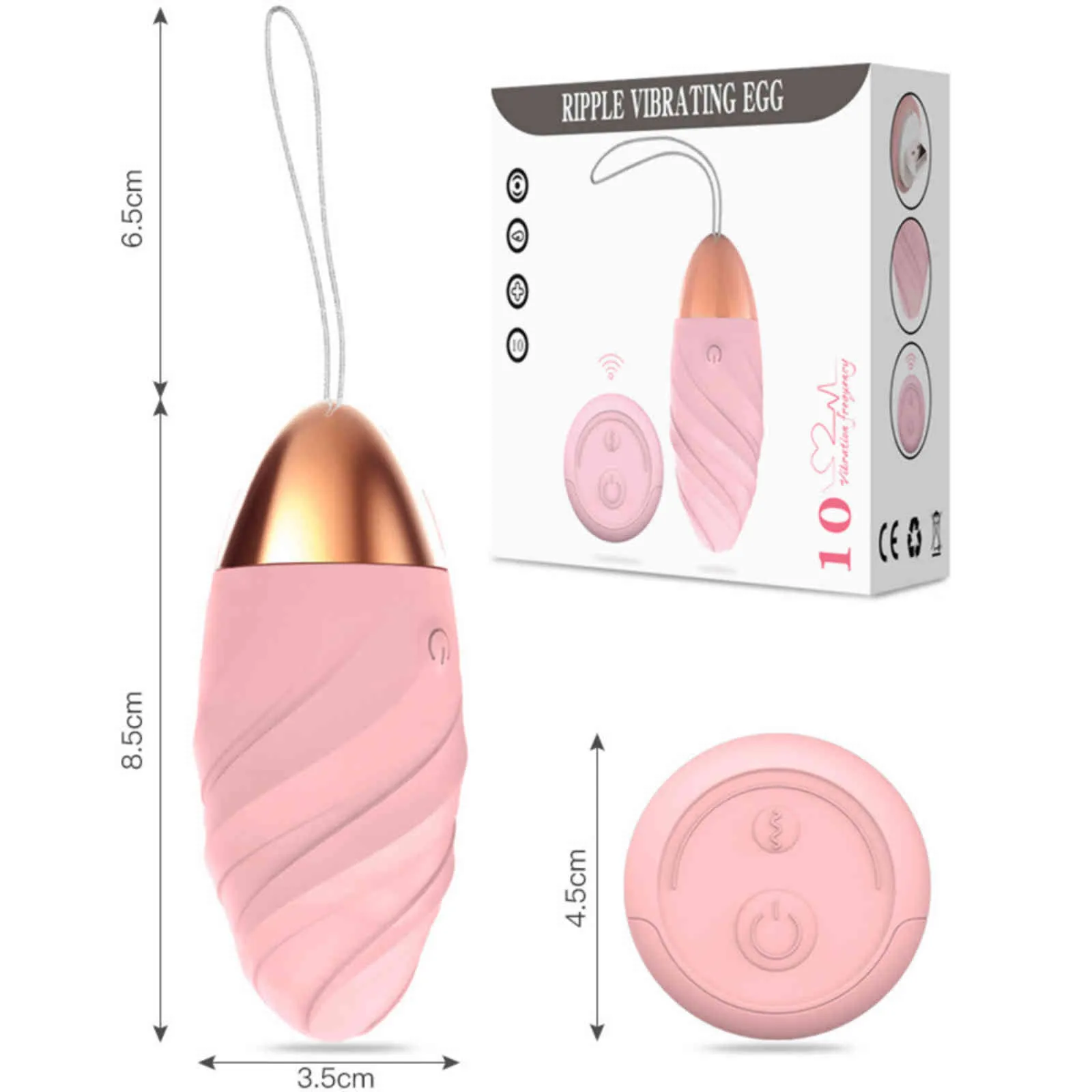 NXY Eggs Jiuai Conversión de frecuencia de carga Control remoto Tiaodan Productos para adultos Masturbación femenina inalámbrica femenina 1124