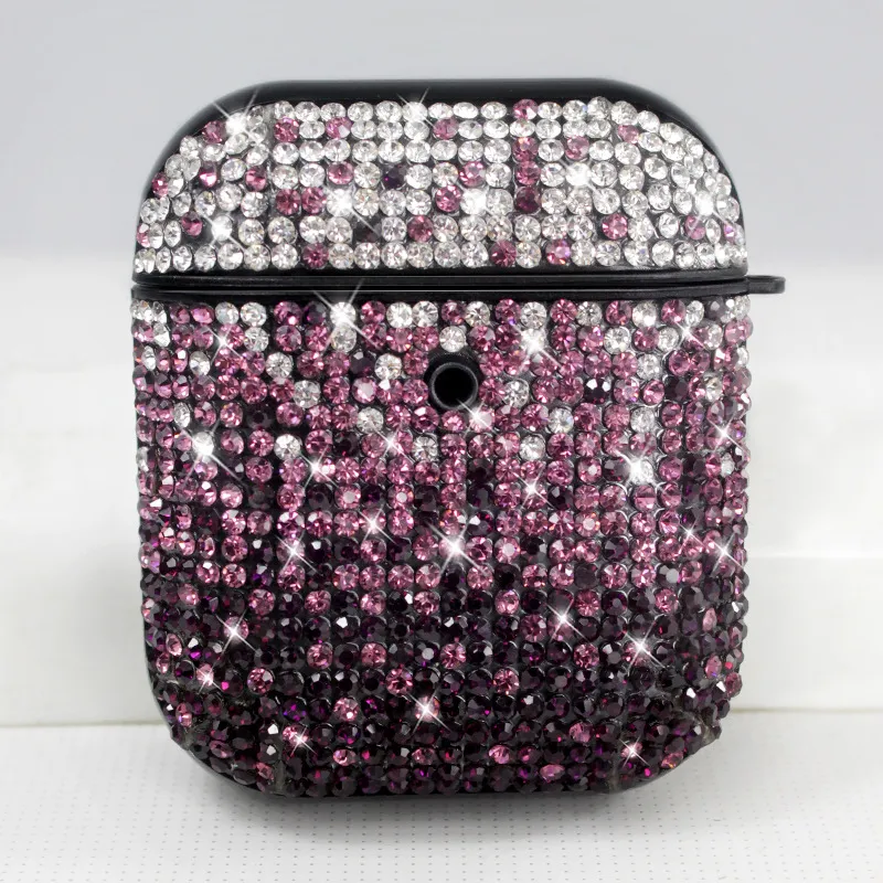 Luxury 3D Diamond Glitter Bling Earphone Case For Airpods 1 2 3 Wireless Bluetooth Headset Protective Cover Charging Box Bags