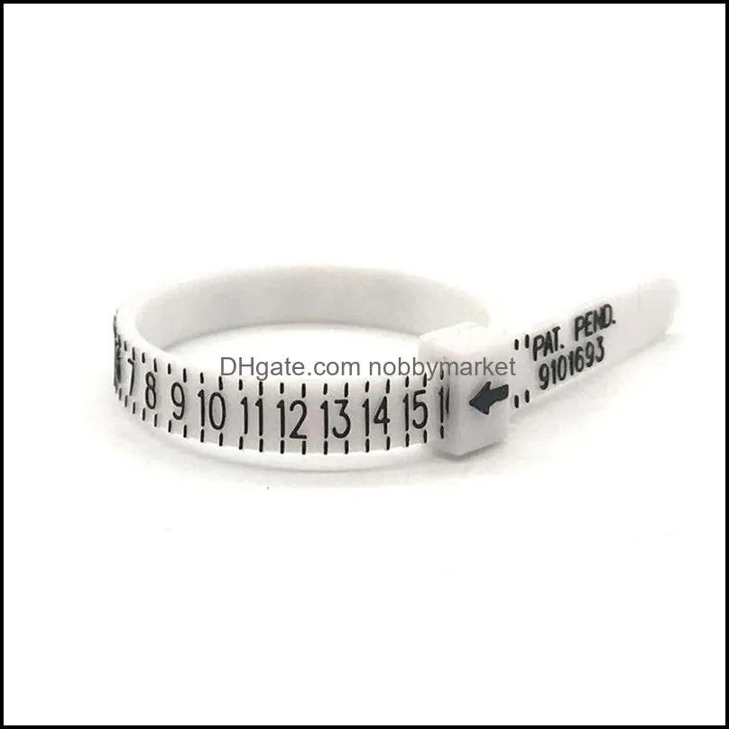50PCS Sizer UK USA British American European Standard Size Measurement Belt Rings Ring Finger Screening Jewellery Tool