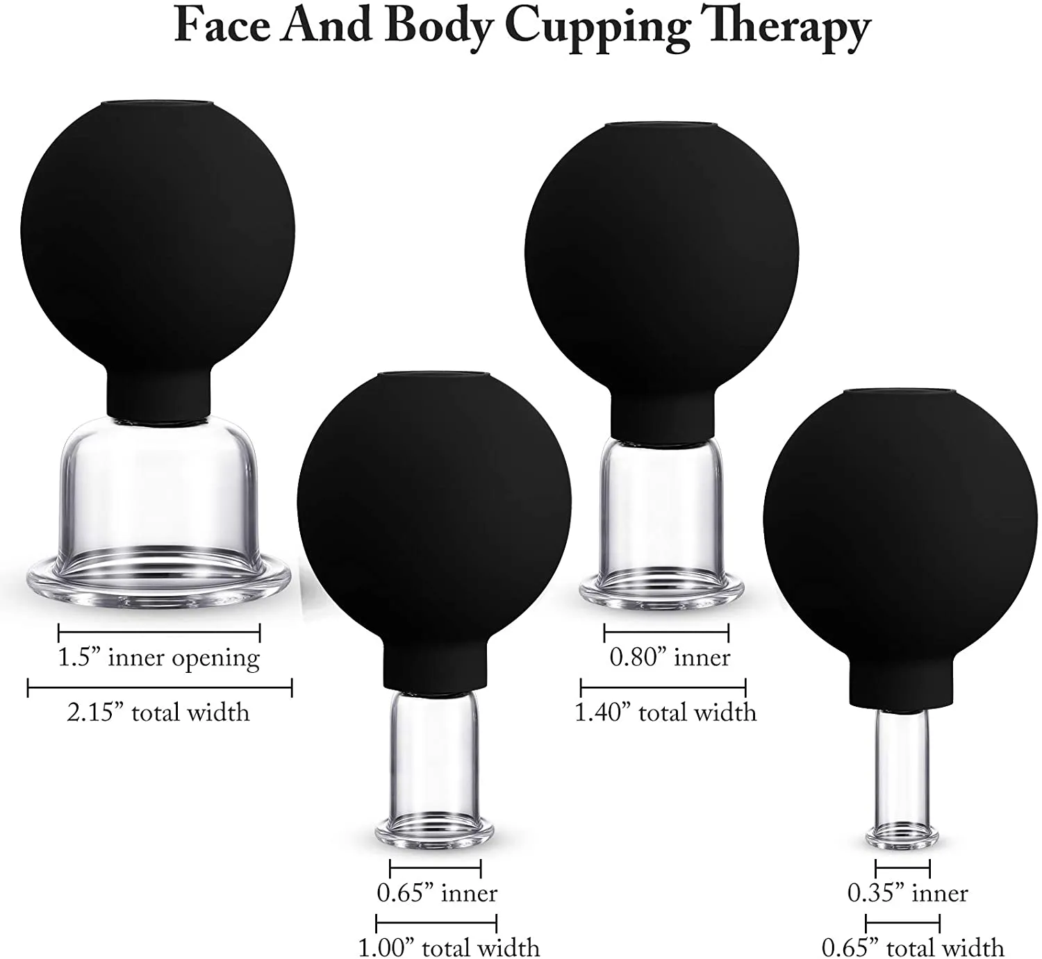 Glass Facial Massage Cupping Therapy Set Forth With Silicone Vacuum Suction  Cuppings For Anti Cellulite, Wrinkle Treatment In Eyes, Face, And Body From  Albercrystal01, $4.47