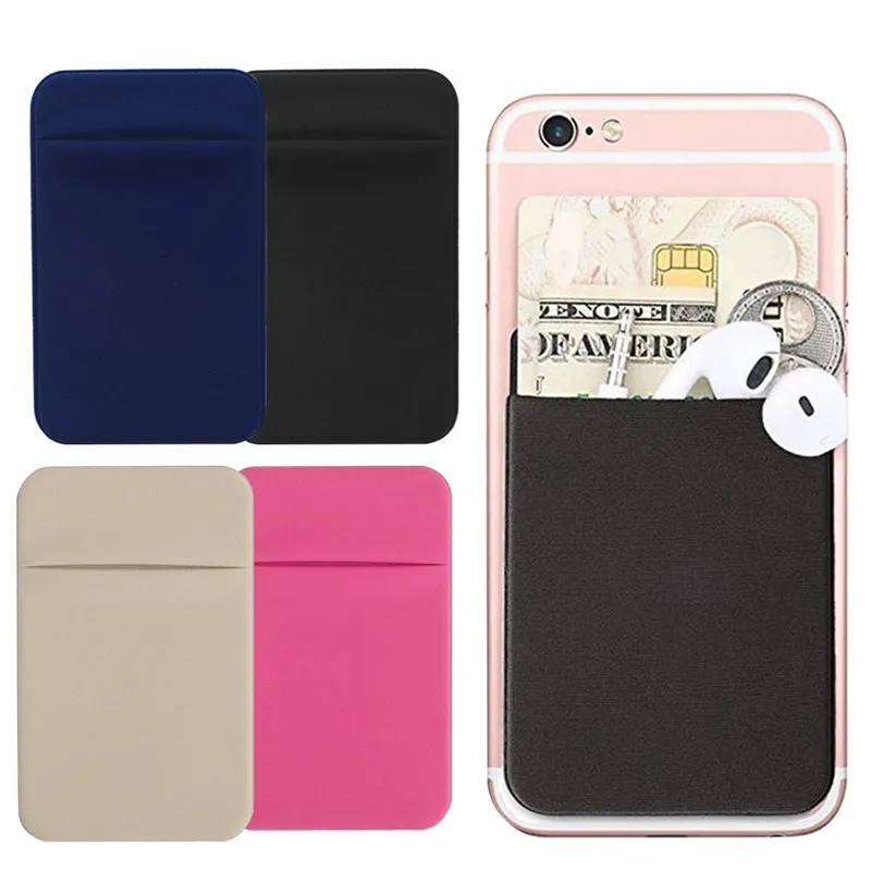Cell Phone Cases Mini Universal Adhesive Back Slim Stick On Pocket
