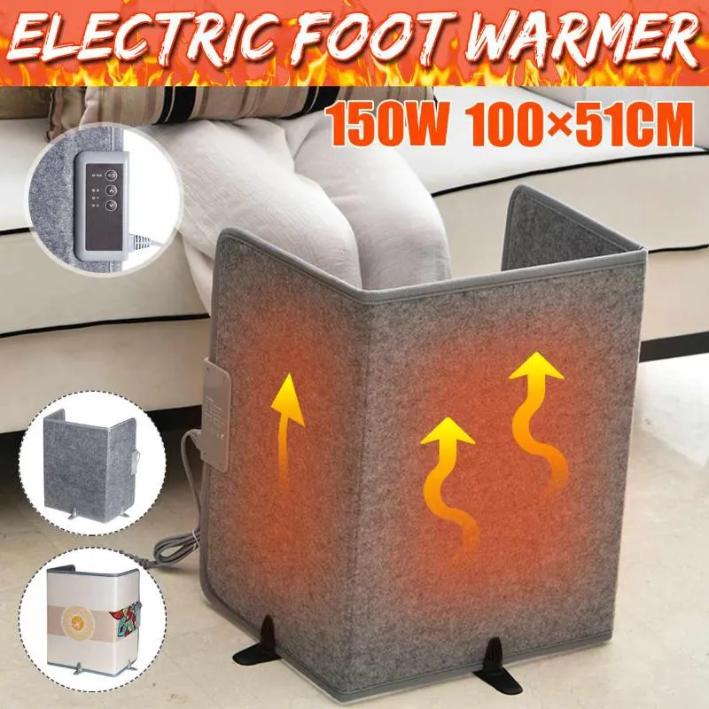 Carpets 220V 150W Folding Electric Foot Warmer Heater Adjustable Under
