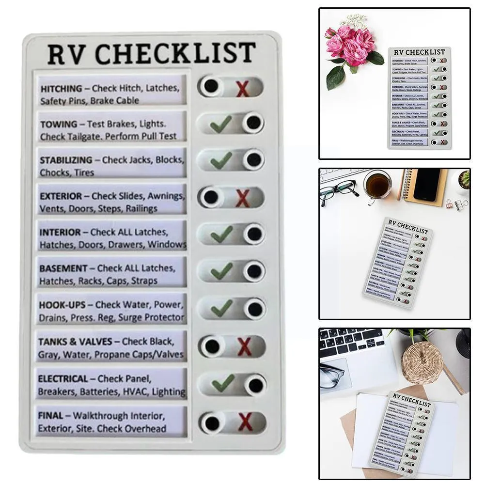 Neue Tragbare Wohnmobil Checklisten Notiztafel,... Von 3,63  | DHgate
