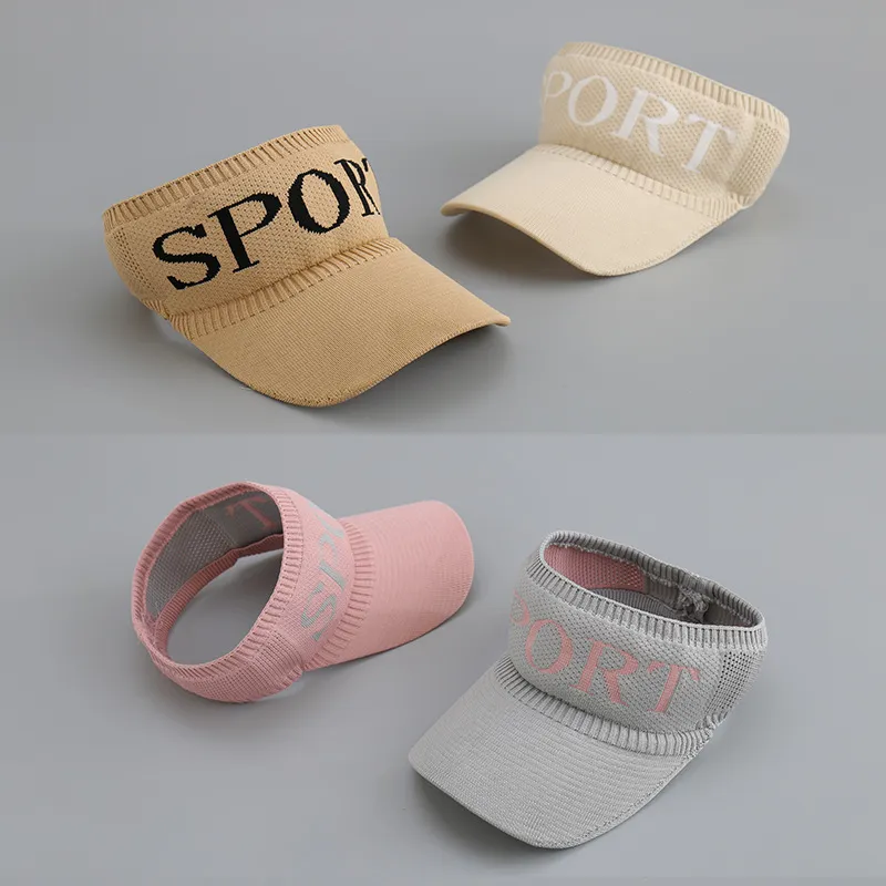 Handgjord stickning sommarstrand Sun Hat Elastic Resort Sport Caps för kvinnors gåva